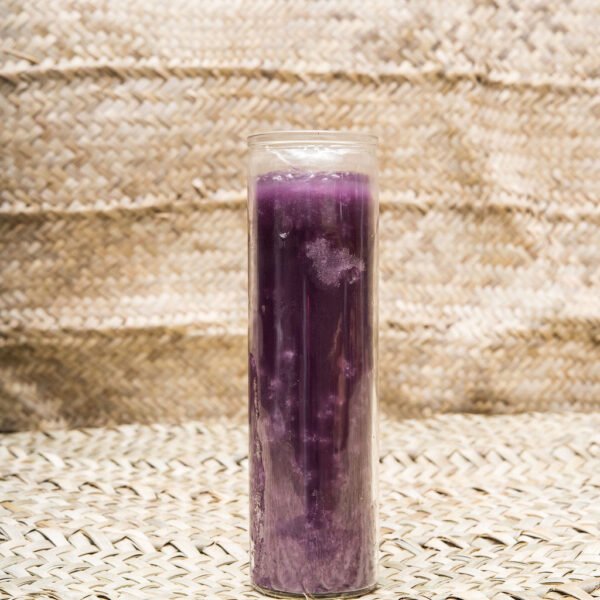 DSC09303_(2) 7 Day Prayer Glassed Candle Purple